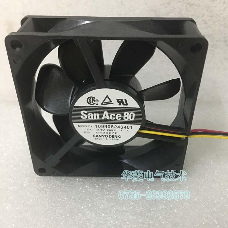 SanAce8025山洋风机 sanyodenki山洋风机 0.18A/0.1